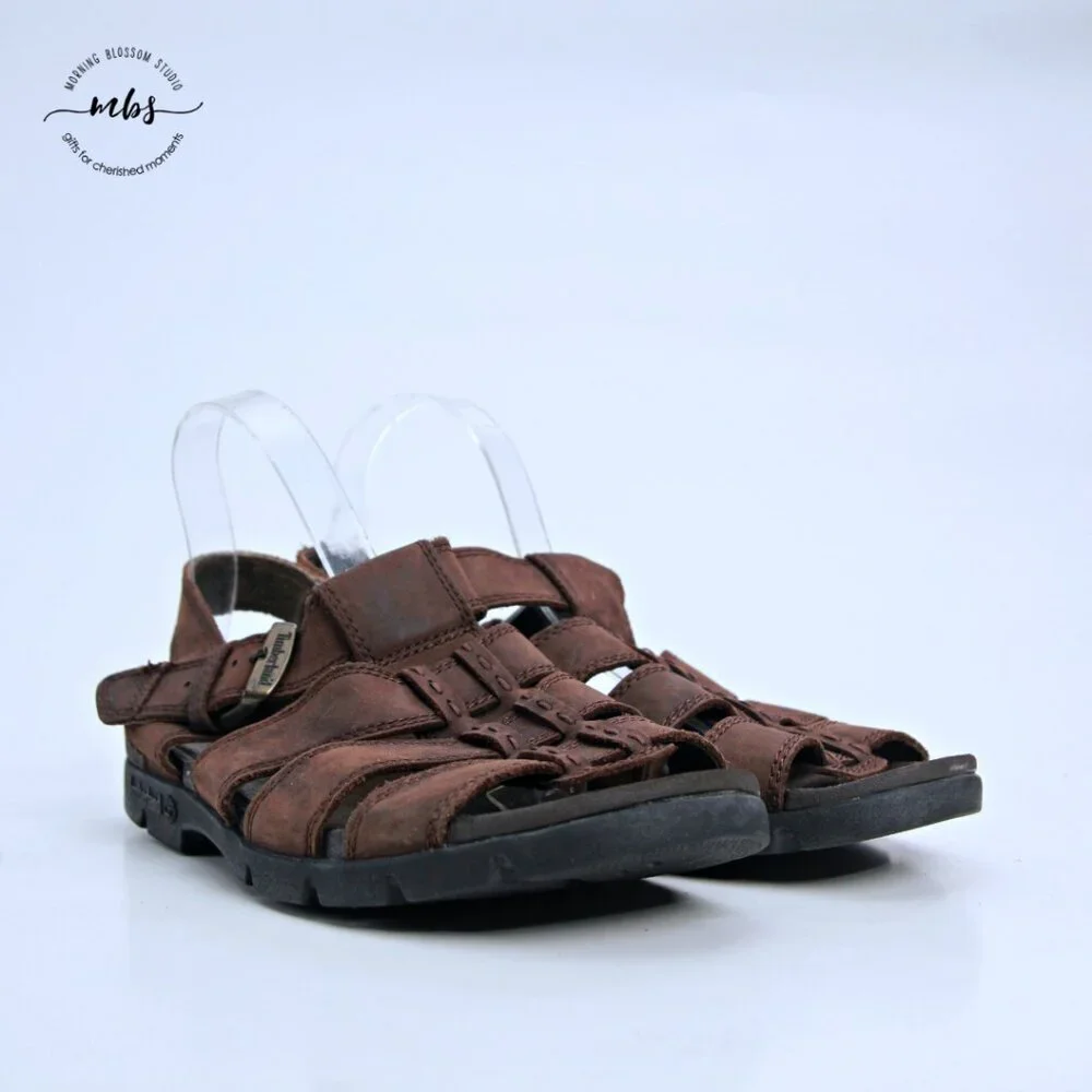 Timberland Leather Sandals‎ Brown Men 11